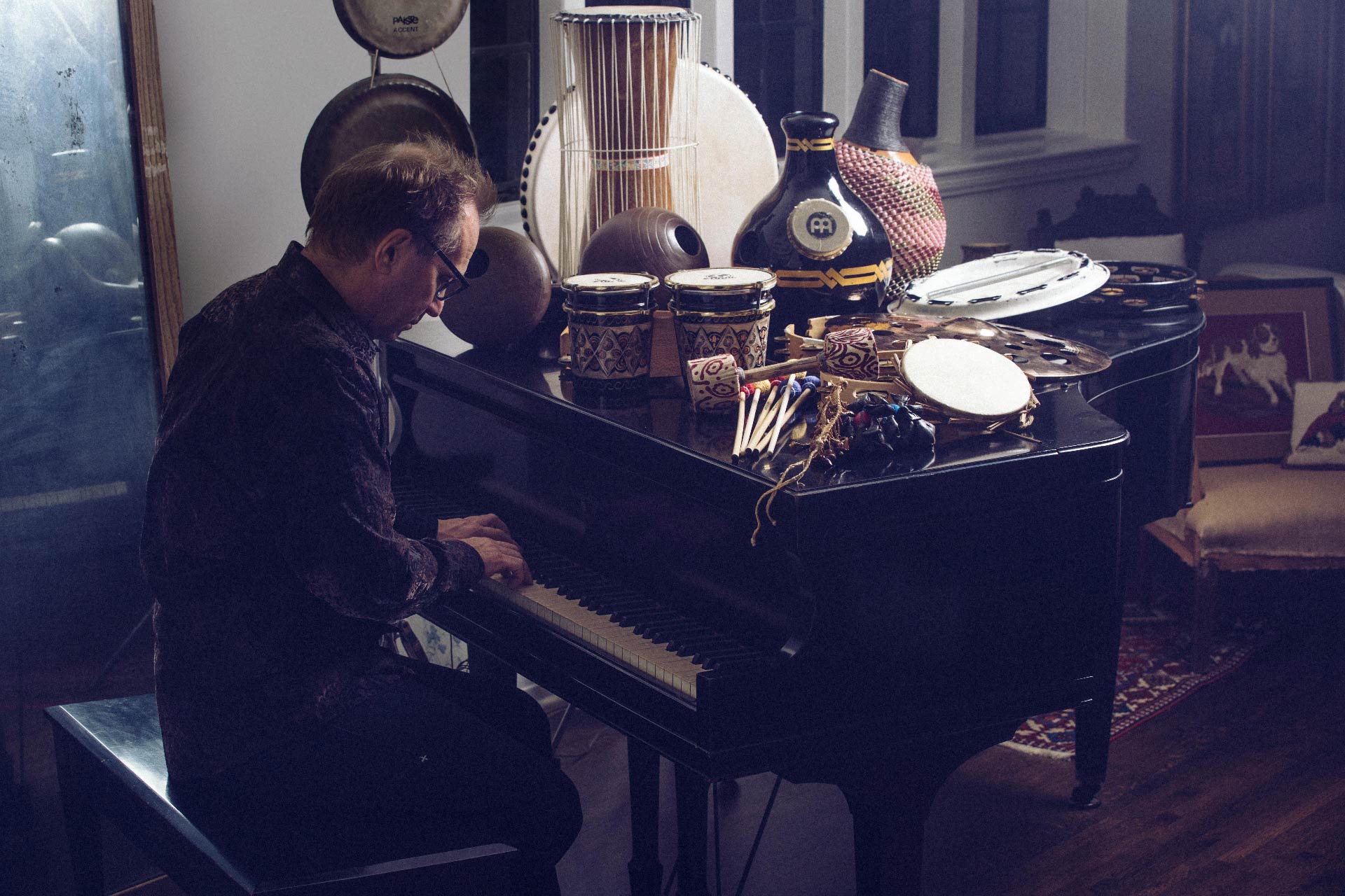 Photo of Eric Darken playing piano